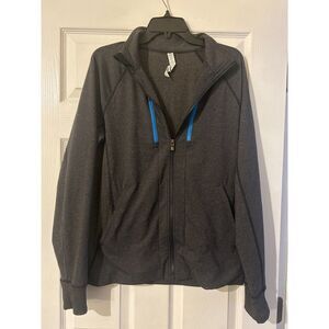 Lululemon Shift Jacket Heathered Black Cornflower Men's Medium